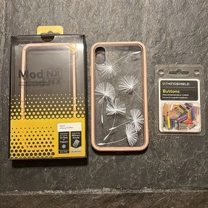 RhinoShield Case for iPhone XS Max - Blush Pink Dandelion.